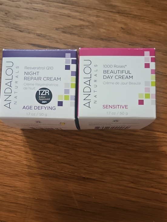 Andalou Naturals Other - Andalou Naturals Face Cream Bundle Qty 2 Day Cream &Night Repair Age Defying New